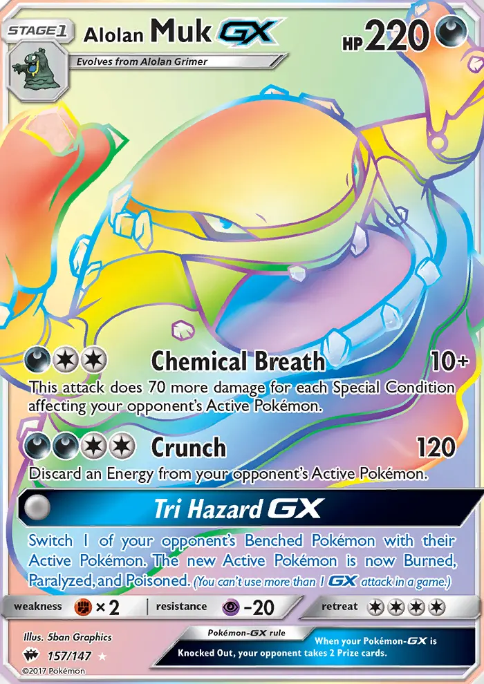 Alolan Muk GX (#157) — BUS 157