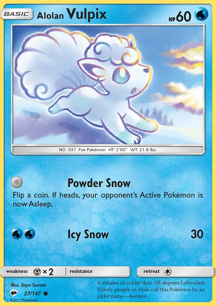 Alolan Vulpix (#27) — BUS 027