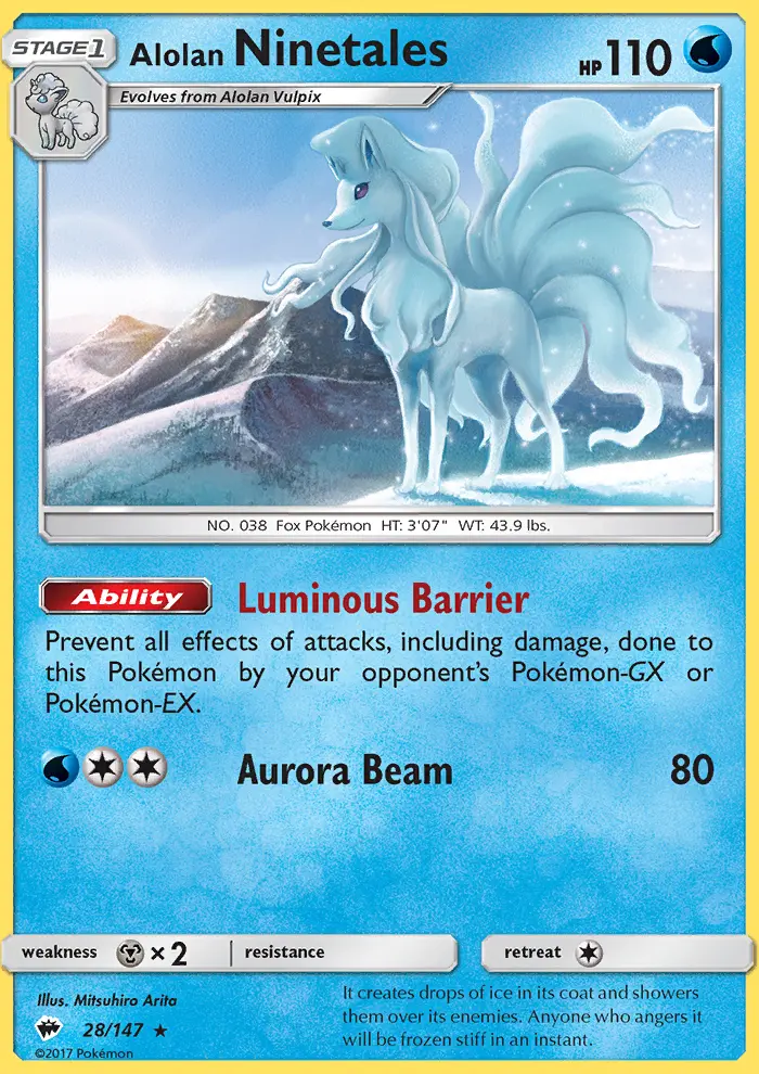 Alolan Ninetales (#28) — BUS 028