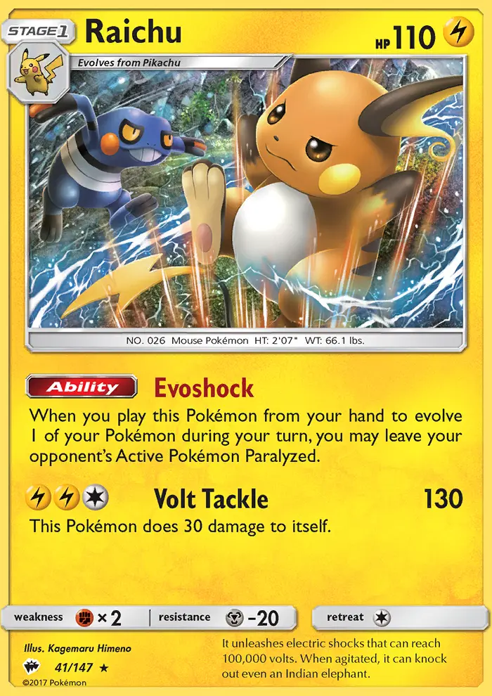 Raichu (#41) — BUS 041