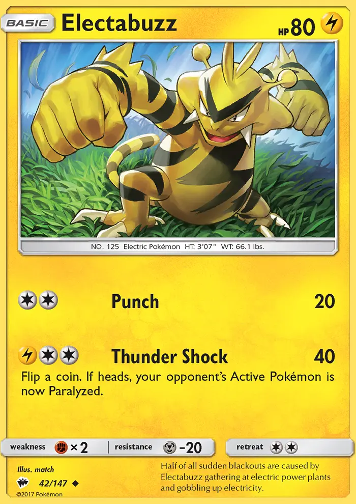 Electabuzz (#42) — BUS 042