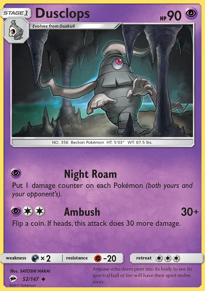 Dusclops (#52) — BUS 052