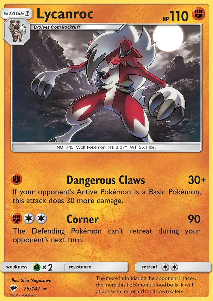 Lycanroc (#75) — BUS 075