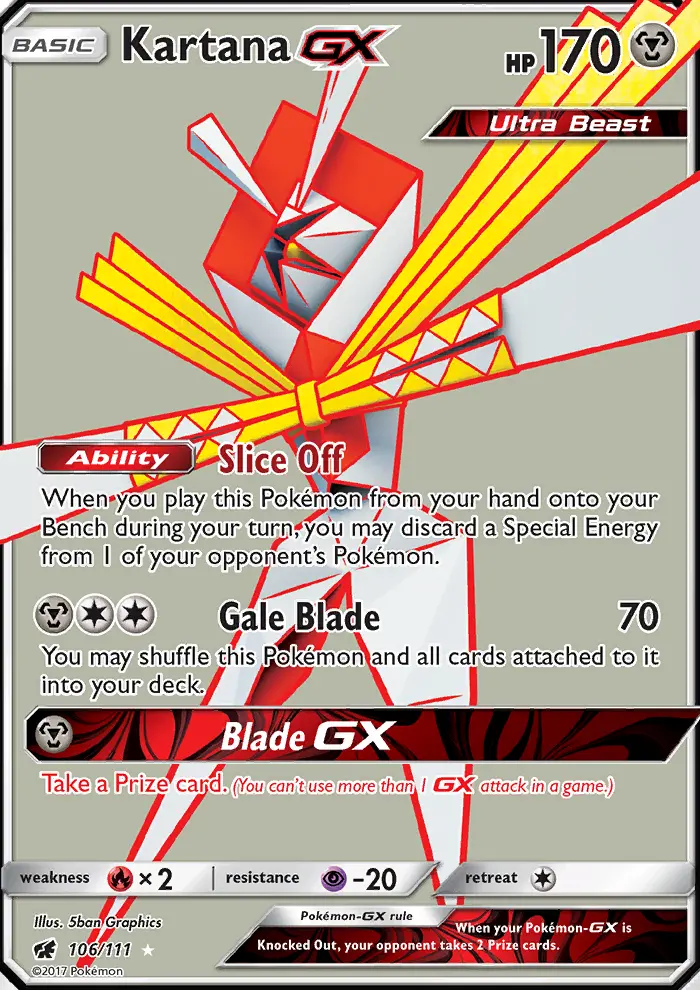Kartana GX (#106) — CIN 106