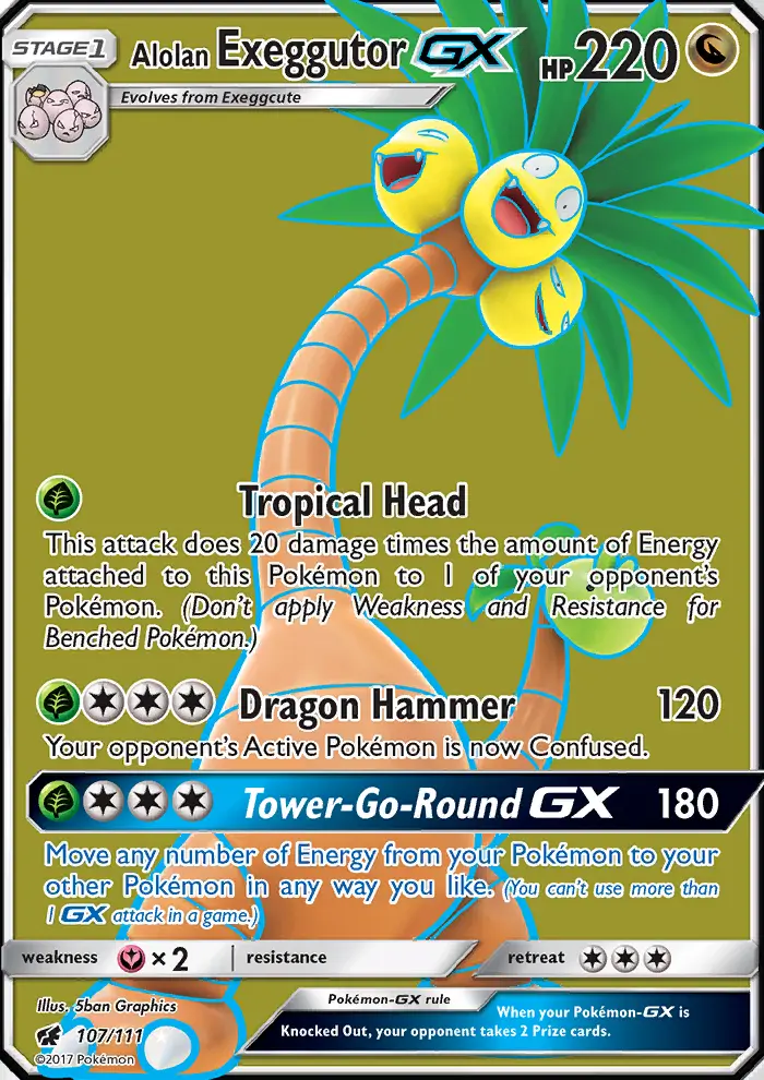 Alolan Exeggutor GX (#107) — CIN 107
