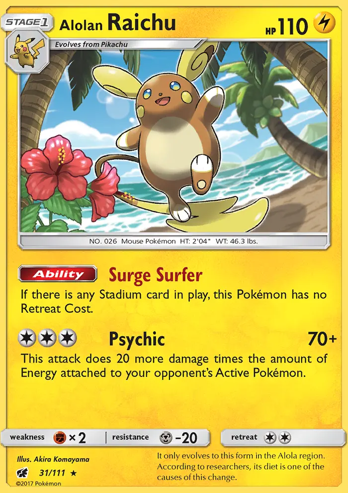 Alolan Raichu (#31) — CIN 031