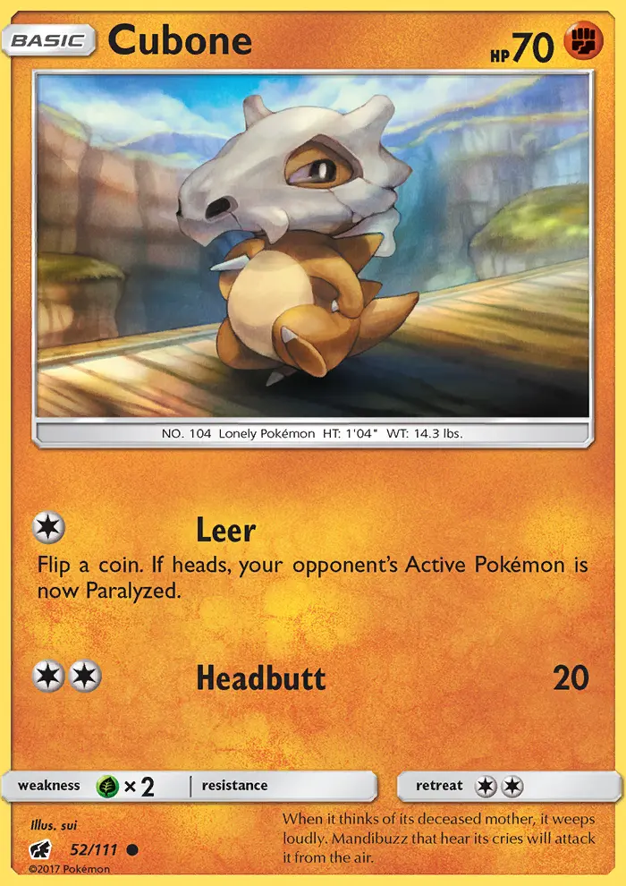 Cubone (#52) — CIN 052