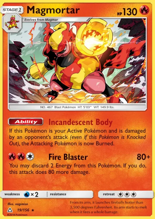 Magmortar (#19) Holo — Holo — UPR 019