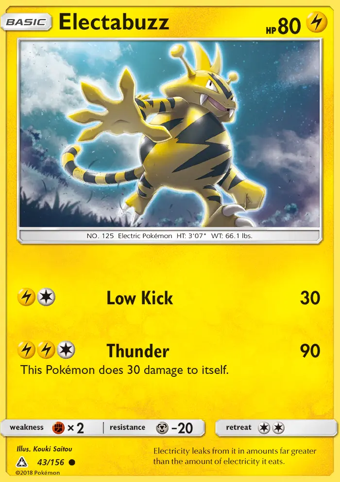 Electabuzz (#43) — UPR 043