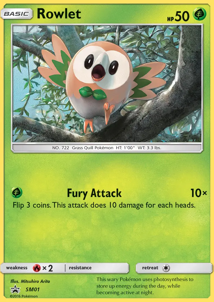 Rowlet (#SM01) — SMP SM01