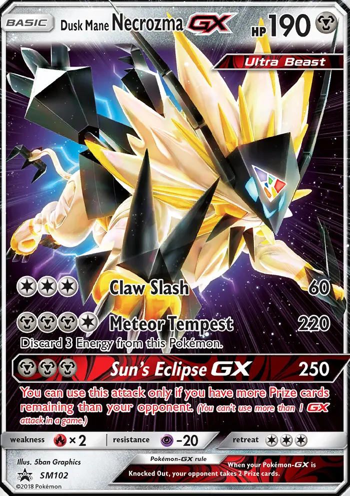 Dusk Mane Necrozma GX (#SM102) — SMP SM102
