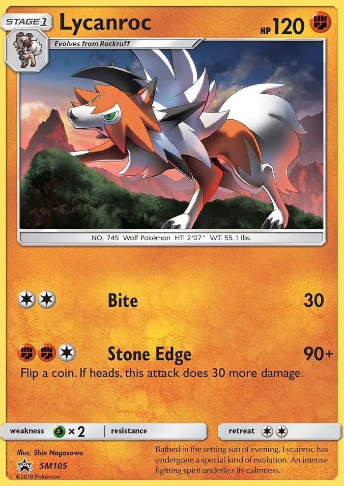 Lycanroc (#SM105) — SMP SM105