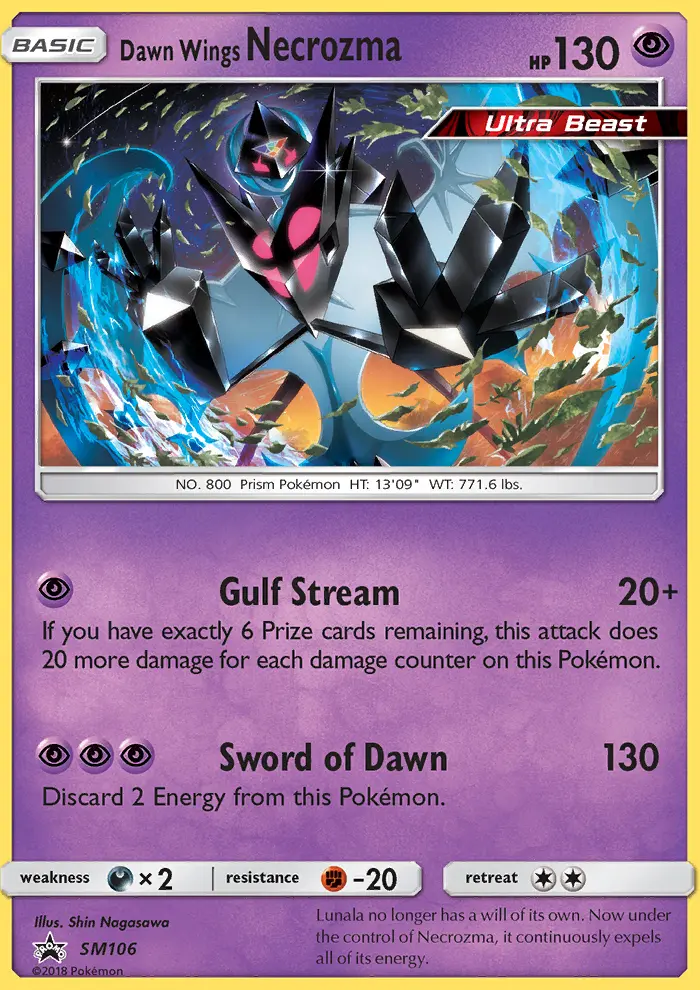 Dawn Wings Necrozma (#SM106) — SMP SM106
