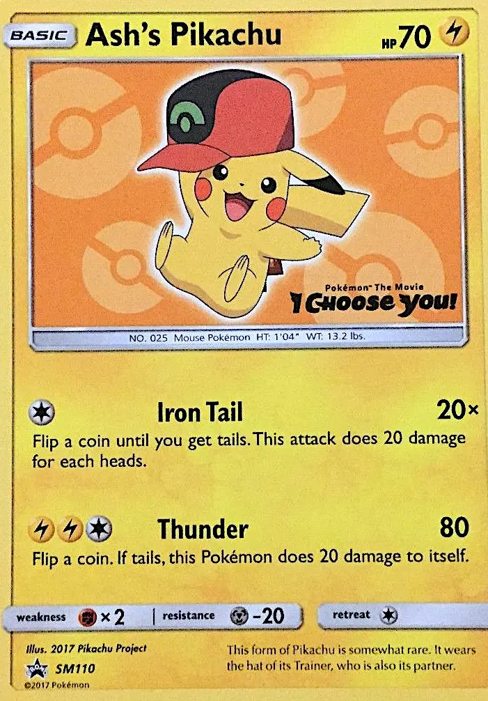 Ash's Pikachu (#SM110) — SMP SM110