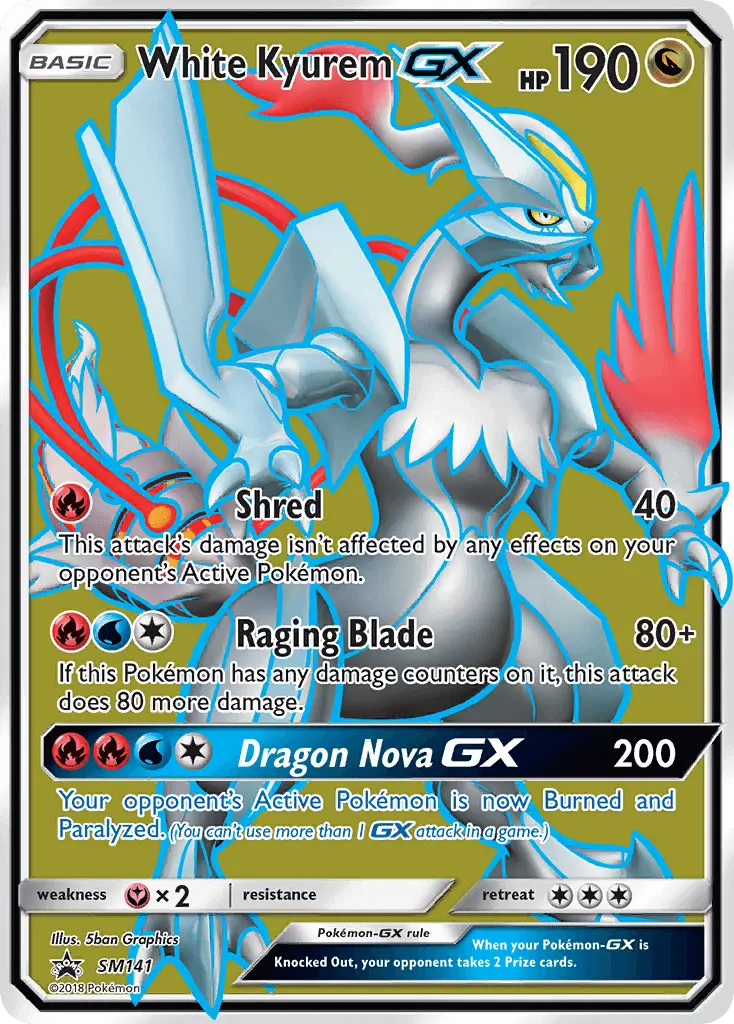 White Kyurem GX (#SM141) — SMP SM141