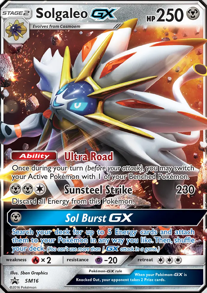 Solgaleo GX (#SM16) — SMP SM16