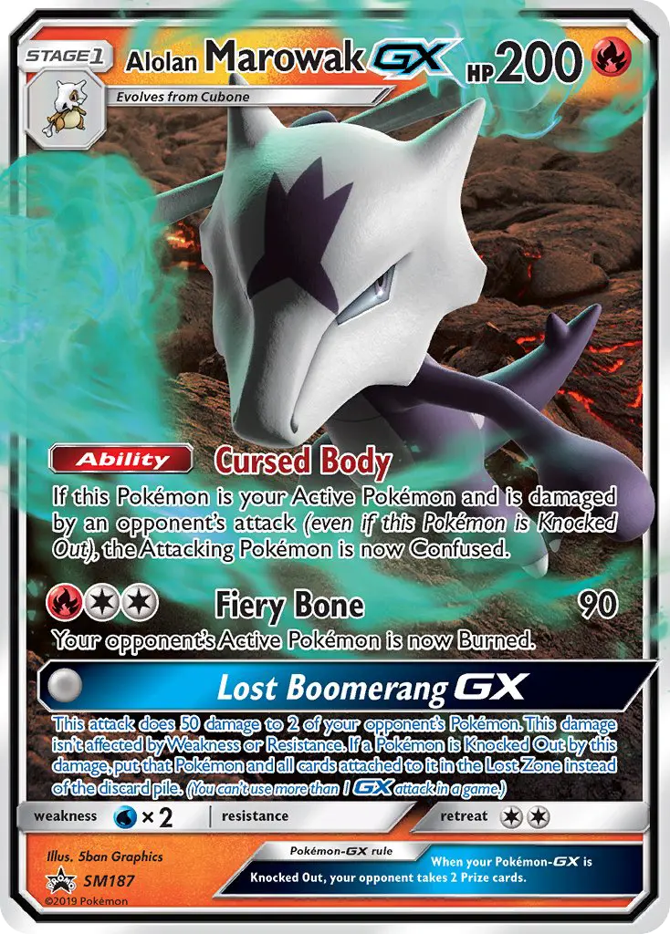 Alolan Marowak GX (#SM187) — SMP SM187