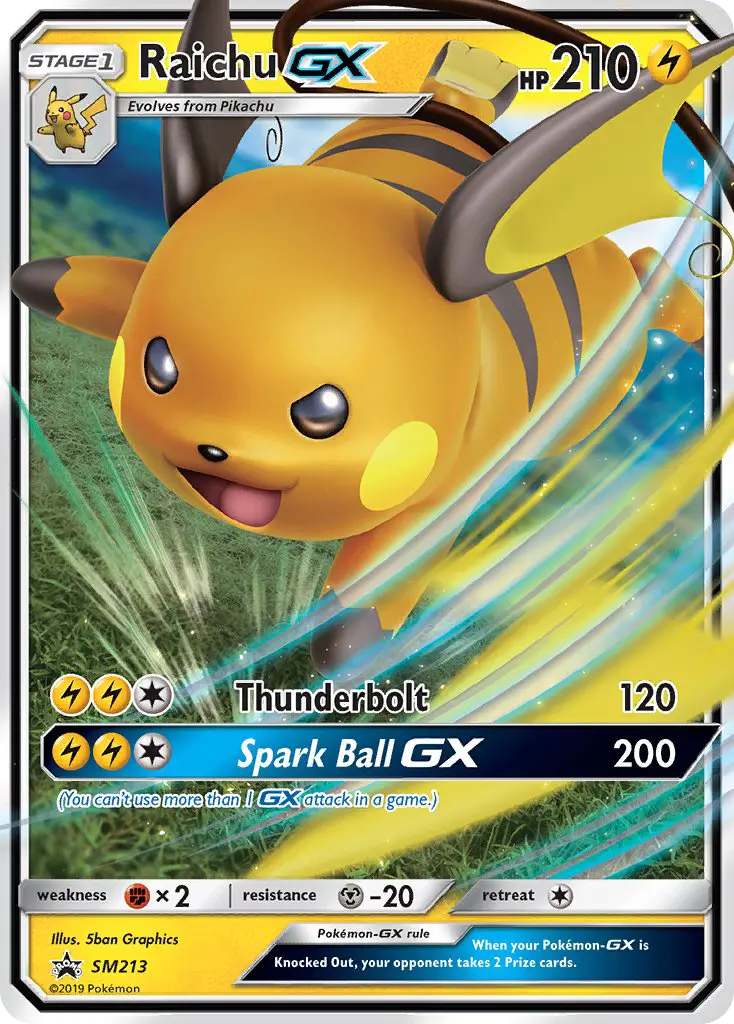 Raichu GX (#SM213) — SMP SM213