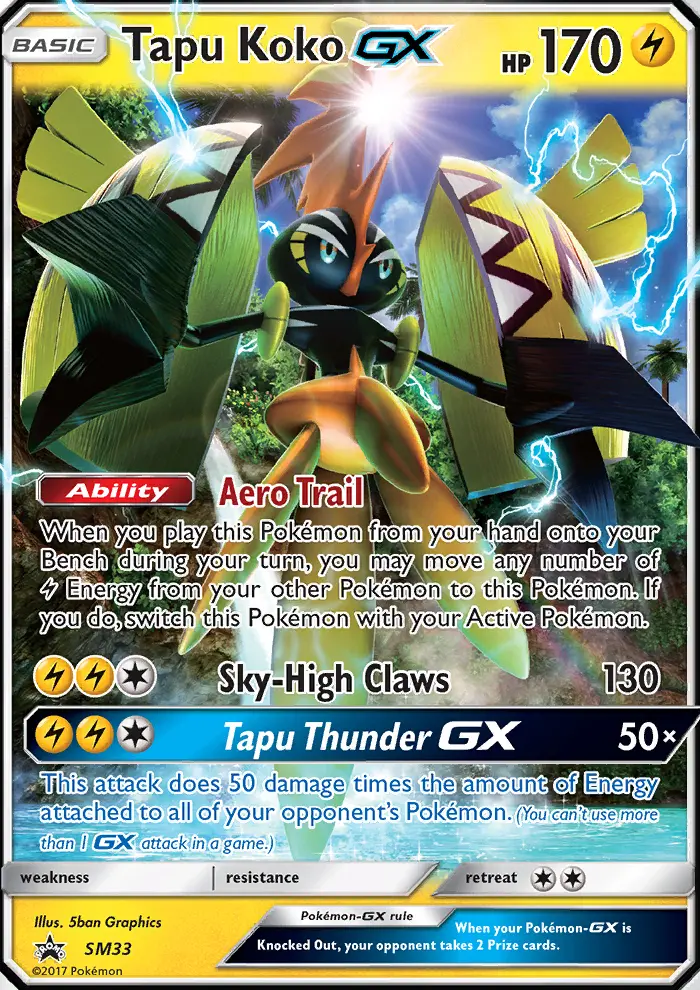 Tapu Koko GX (#SM33) — SMP SM33