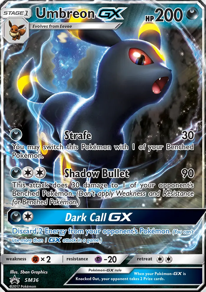 Umbreon GX (#SM36) — SMP SM36