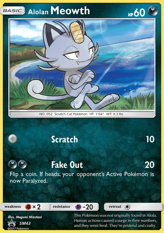 Alolan Meowth (#SM43) — SMP SM43