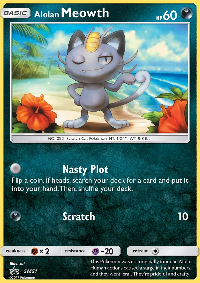 Alolan Meowth (#SM51) — SMP SM51