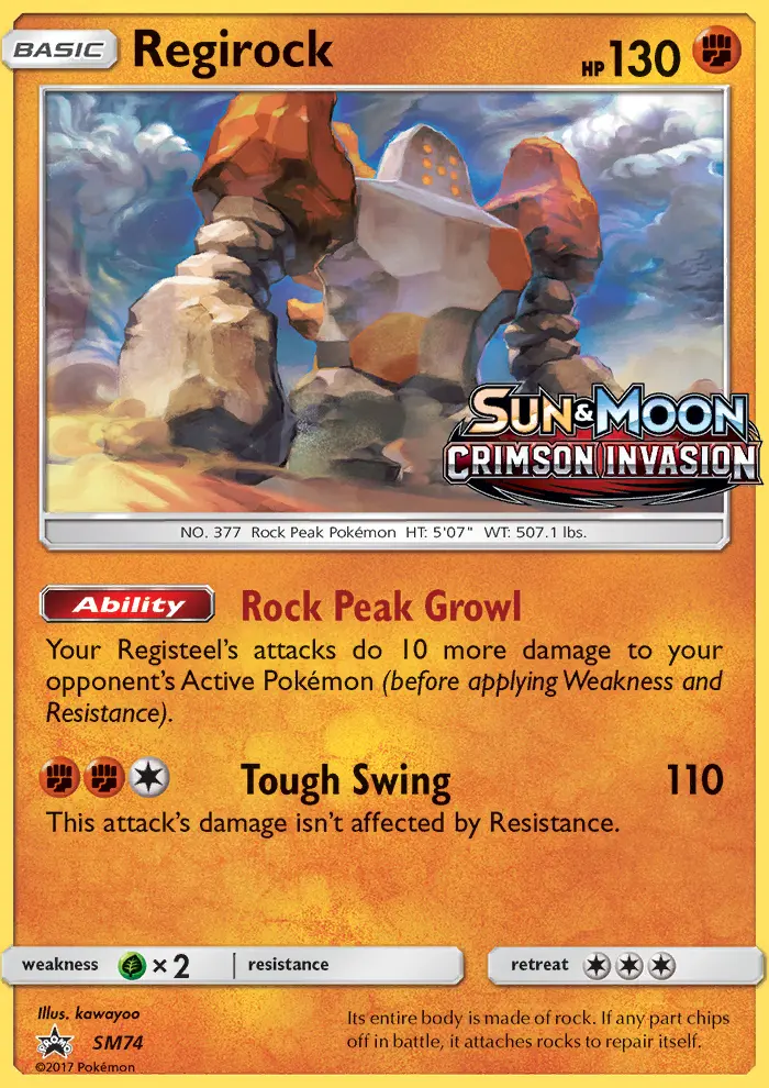 Regirock (#SM74) — SMP SM74