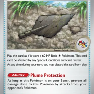 Antique Plume Fossil (#079) — WHT 079