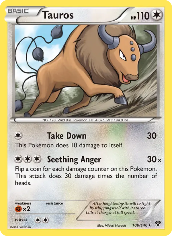 Tauros (#100) — XY 100