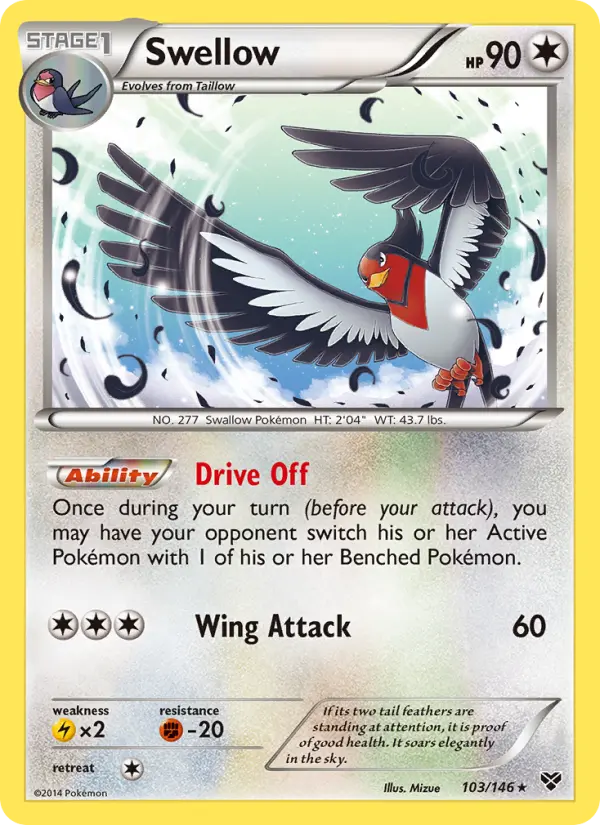 Swellow (#103) — XY 103