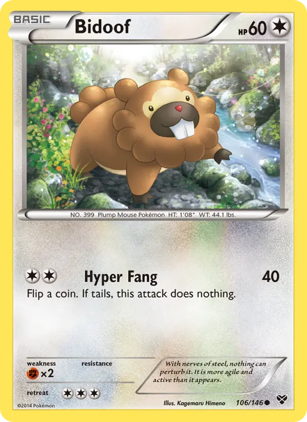 Bidoof (#106) — XY 106