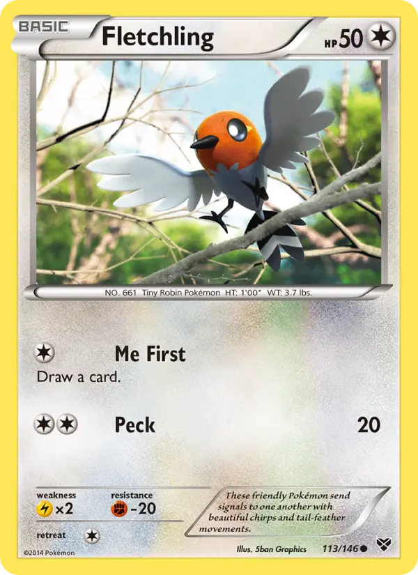 Fletchling (#113) — XY 113