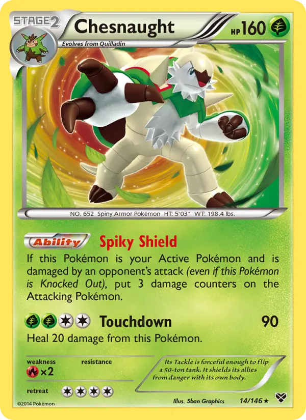 Chesnaught (#14) — XY 014