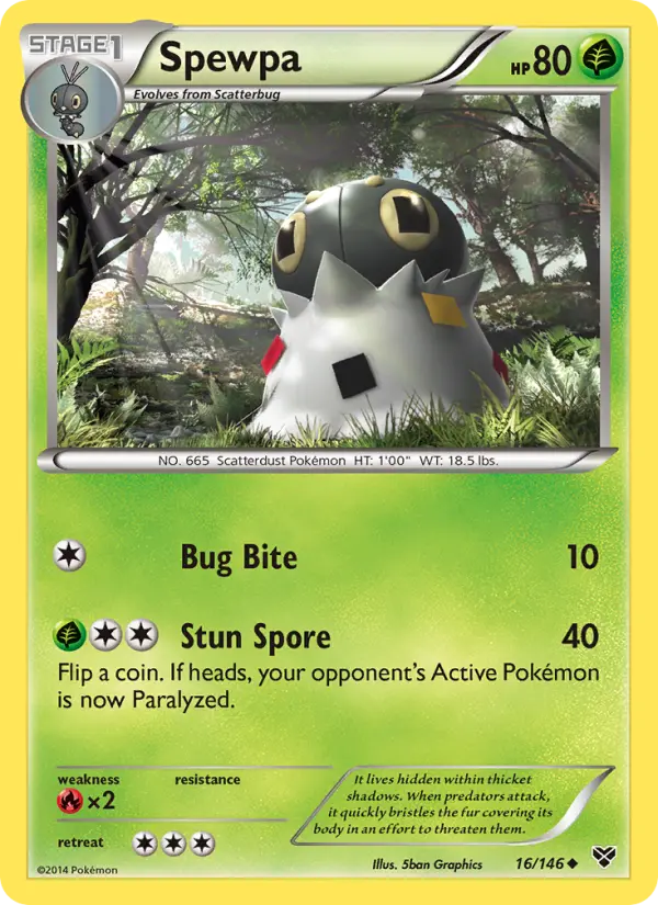 Spewpa (#16) — XY 016