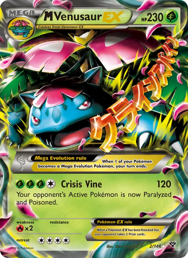 M Venusaur EX (#2) — XY 002