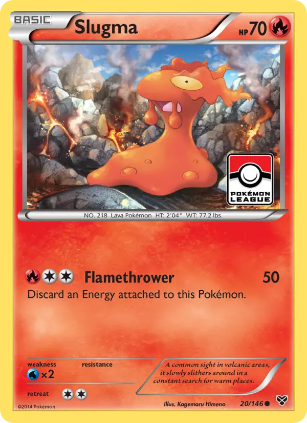 Slugma (#20) — XY 020