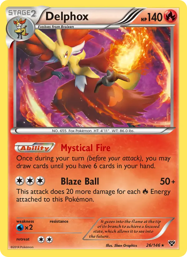 Delphox (#26) — XY 026