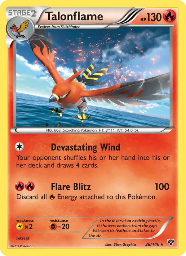 Talonflame (#28) — XY 028