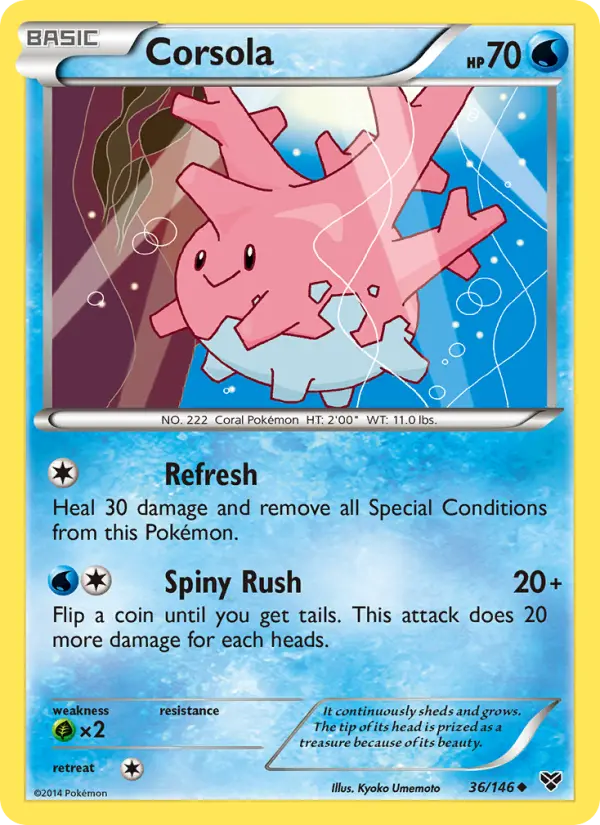 Corsola (#36) — XY 036