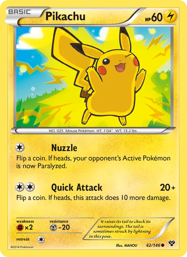Pikachu (#42) — XY 042
