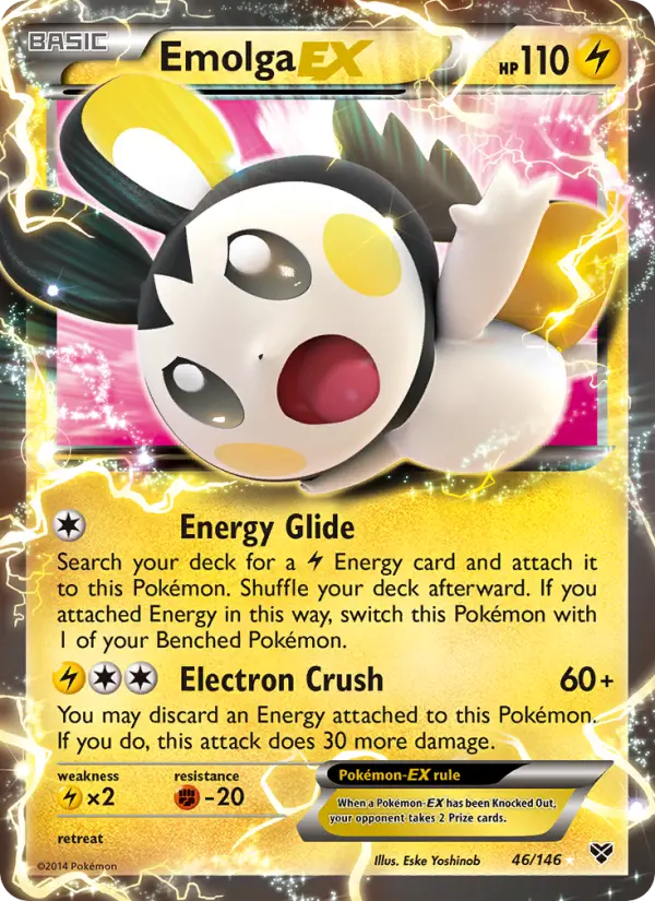 Emolga EX (#46) — XY 046