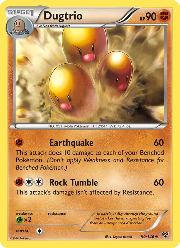 Dugtrio (#59) — XY 059