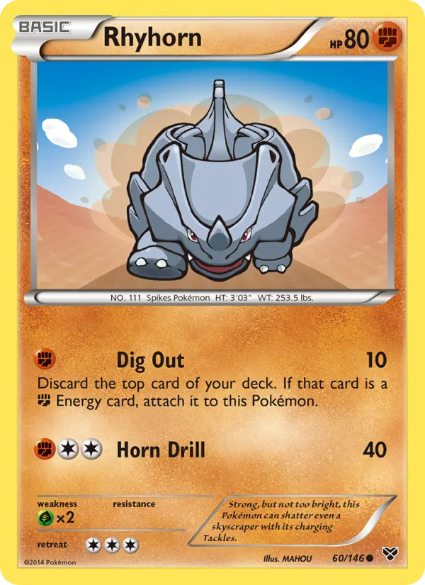 Rhyhorn (#60) — XY 060