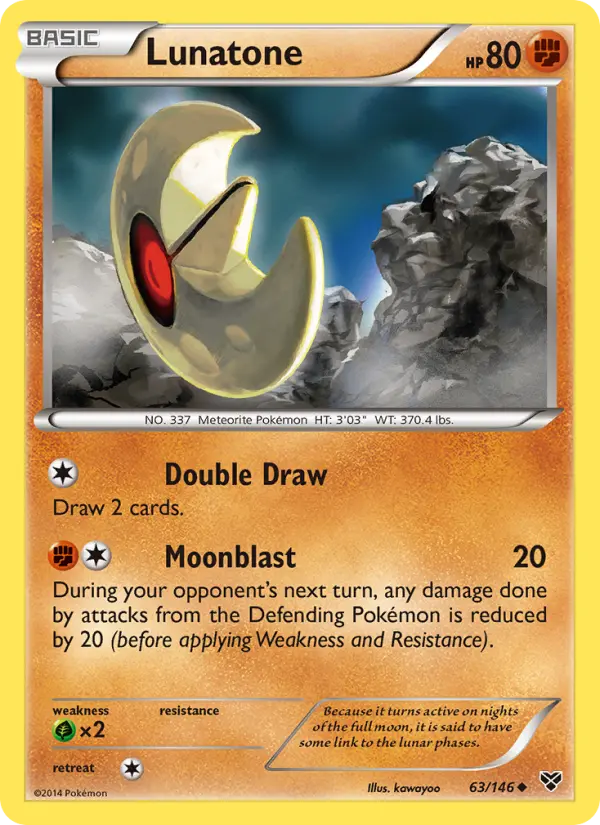 Lunatone (#63) — XY 063