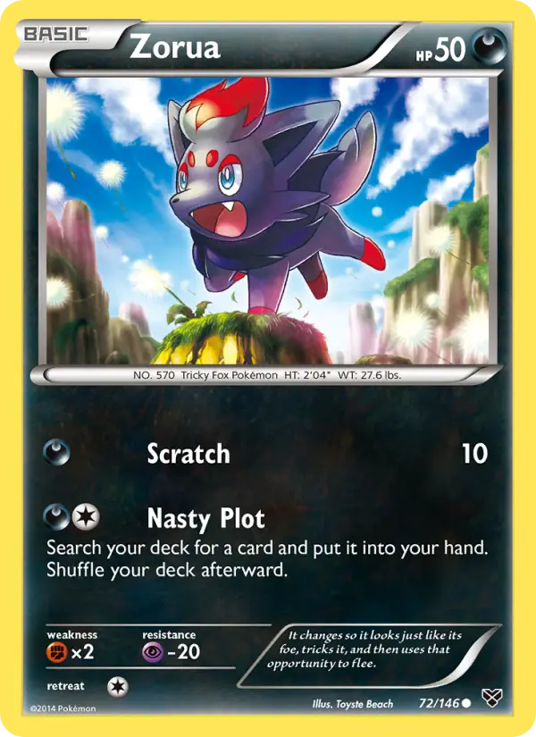 Zorua (#72) — XY 072
