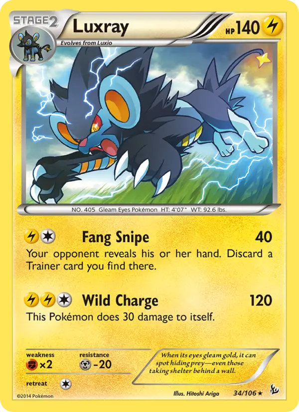 Luxray (#34) — FLF 034