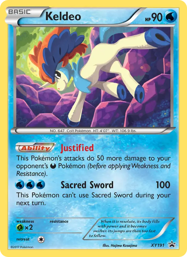 Keldeo (#XY191) — XYBP XY191