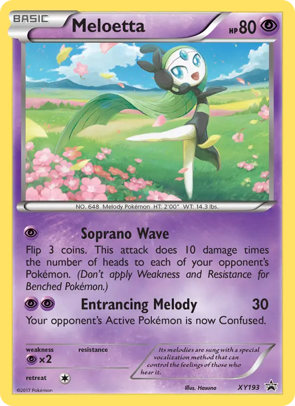 Meloetta (#XY193) — XYBP XY193