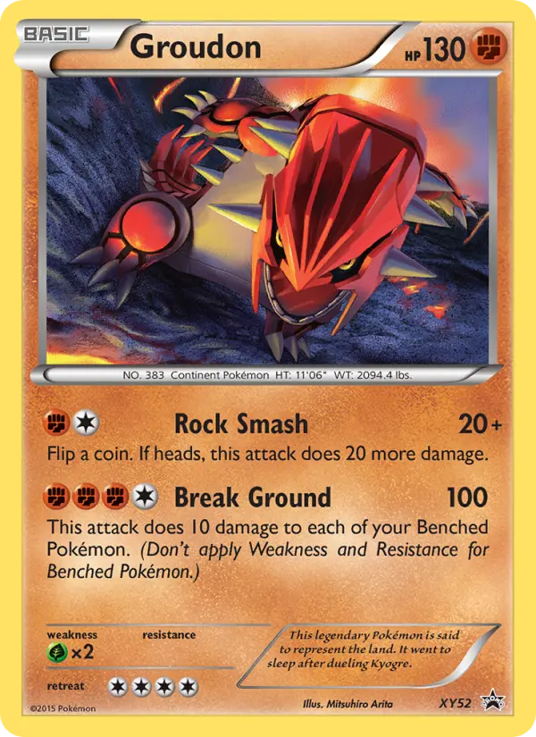 Groudon (#XY52) — XYBP XY52