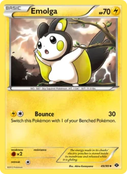 Emolga (#49) — Reverse Holo — NXD 049